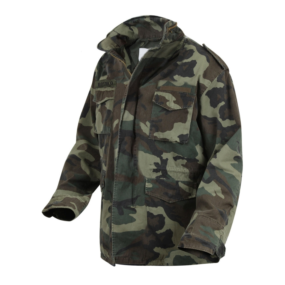 Rothco Vintage M-65 Field Jacket (Woodland Camo) - 3