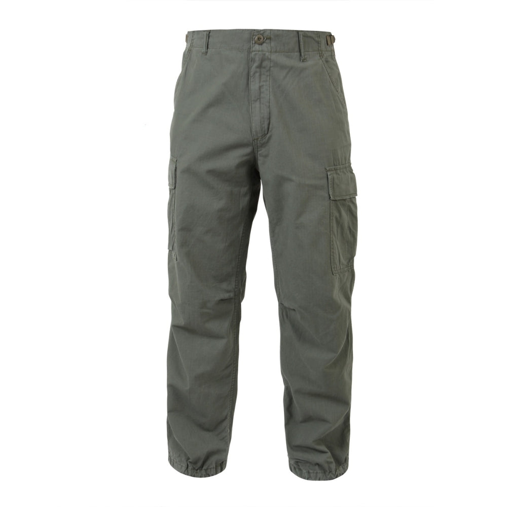Rothco Vintage Vietnam Rip-Stop Fatigue Pants (Olive Drab) - 1