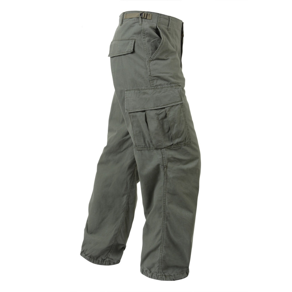 Rothco Vintage Vietnam Rip-Stop Fatigue Pants (Olive Drab) - 2