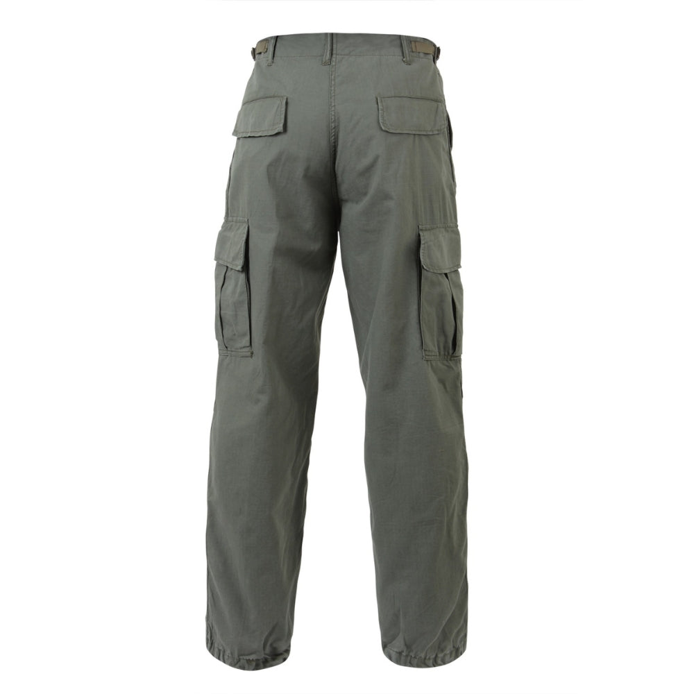 Rothco Vintage Vietnam Rip-Stop Fatigue Pants (Olive Drab) - 4