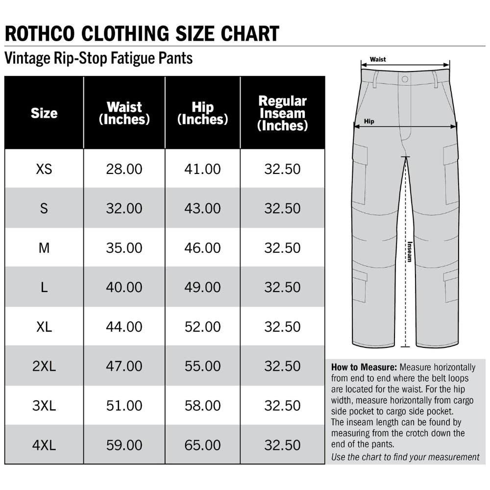 Rothco Vintage Vietnam Rip-Stop Fatigue Pants (Woodland Camo) - 5