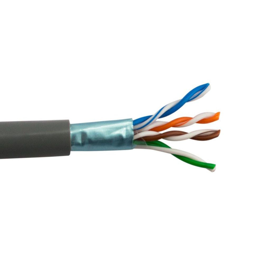 SCP CAT5E Shielded Cable PVC Gray (1000 ft. Box) CAT5E-SH-GY