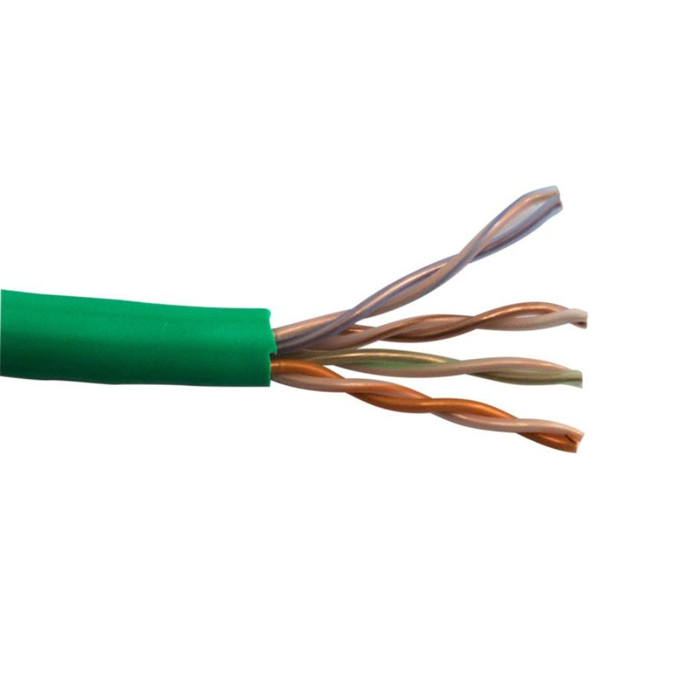 SCP CAT5E Unshielded Cable Plenum Green 1000 ft. Box CAT5E-P-GN