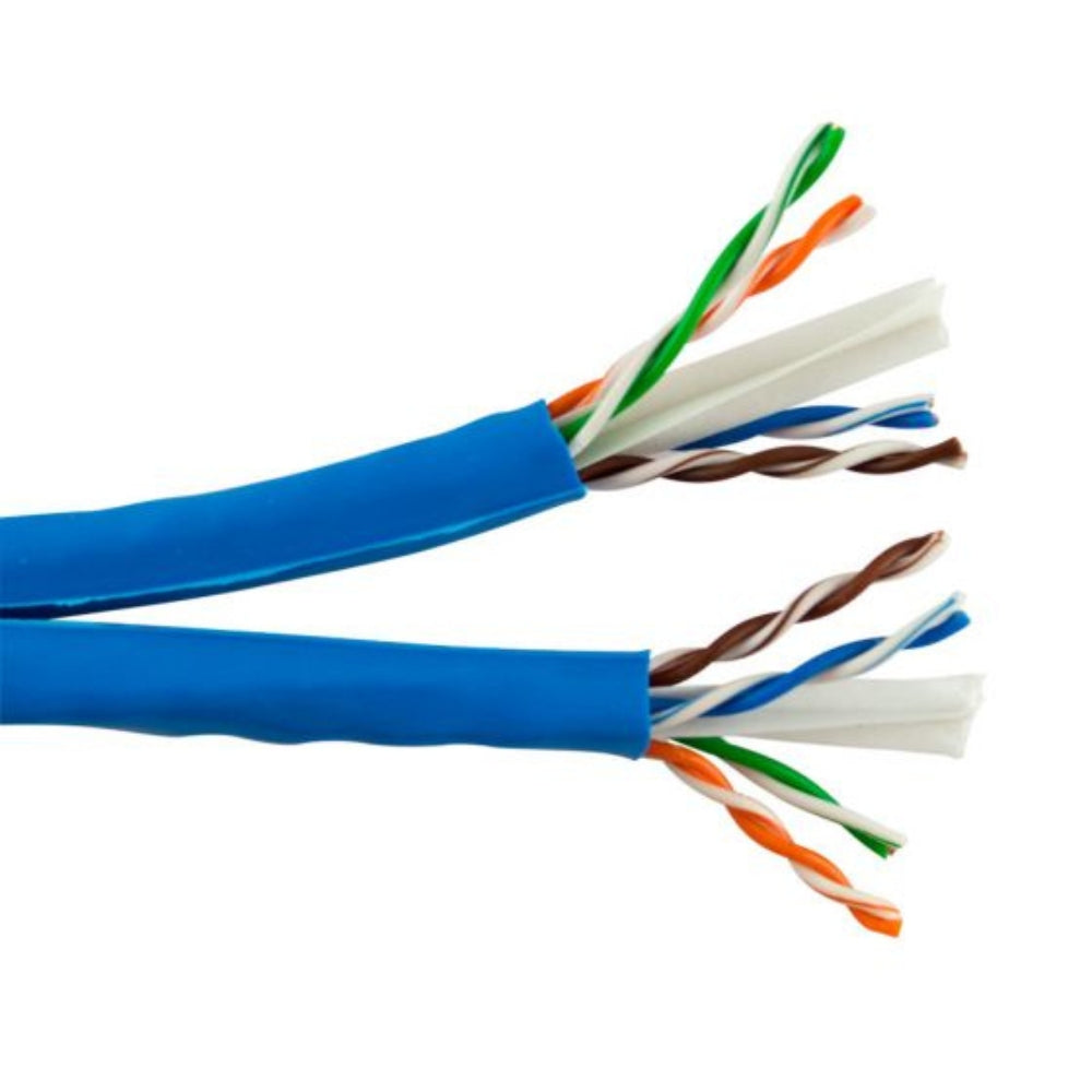 SCP CAT6 Unshielded Siamese Bonded Cable Blue 1000 ft. Spool CAT6-S-BL