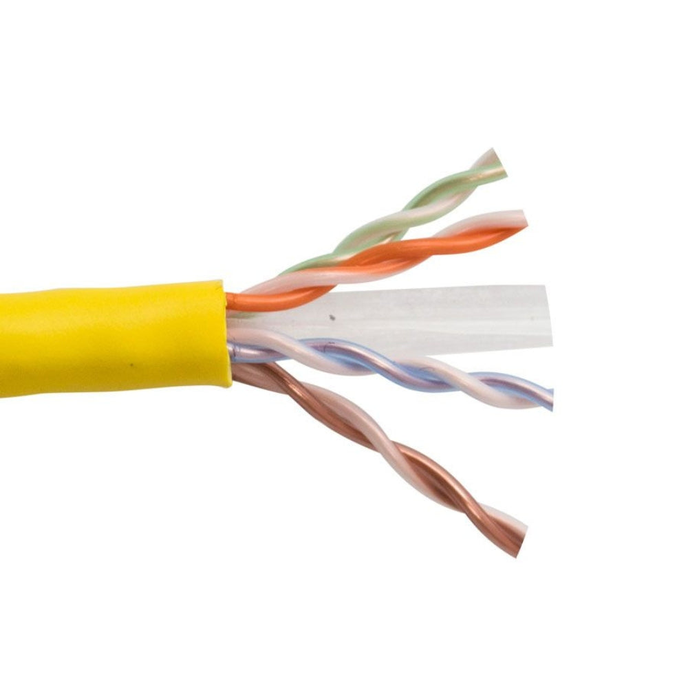 SCP CAT6 Unshielded UL CMP Plenum Yellow 1000ft. Reel in Box CAT6-P-YL