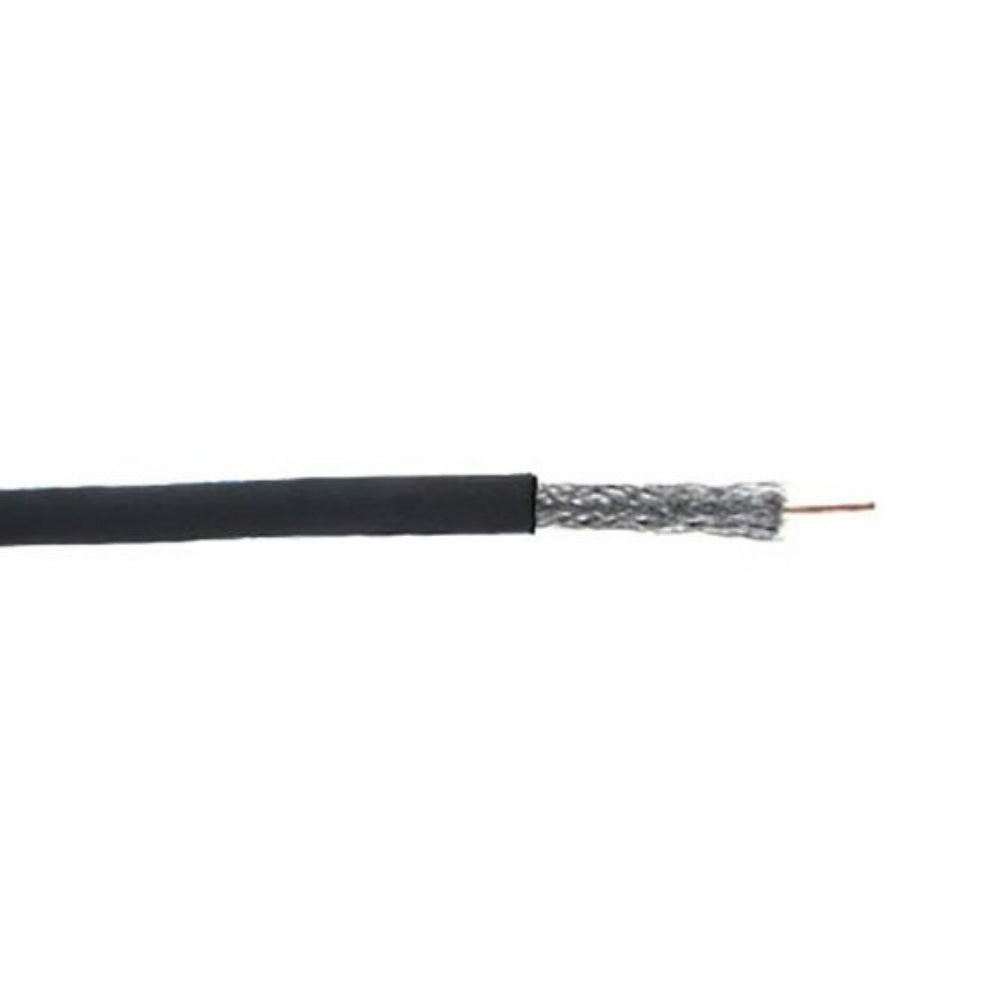 SCP RG6/U Quad Coax UL CM Solid CCS Black 1000 ft. Box RG6/UQ-CCS-BK