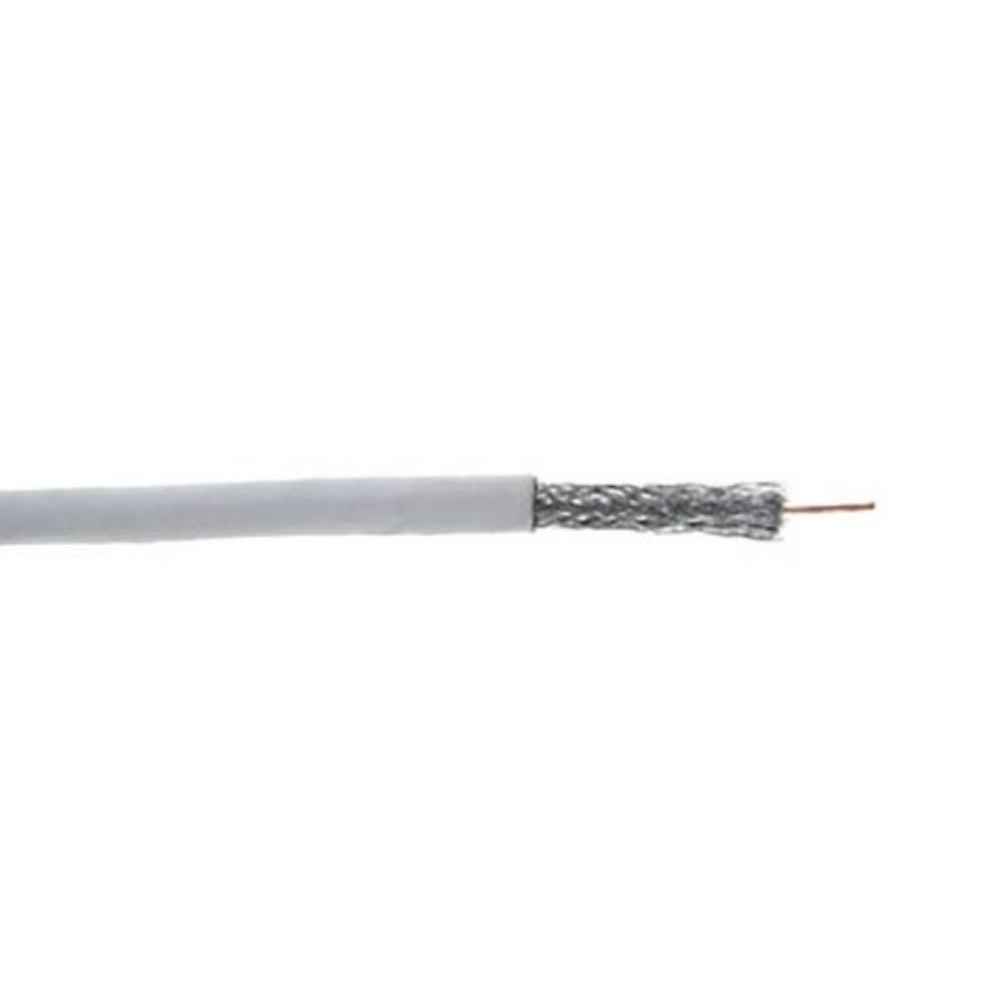 SCP RG6/U Dual Shield Coaxial Cable PVC White 1000ft. Box RG6/U-CCS-WT
