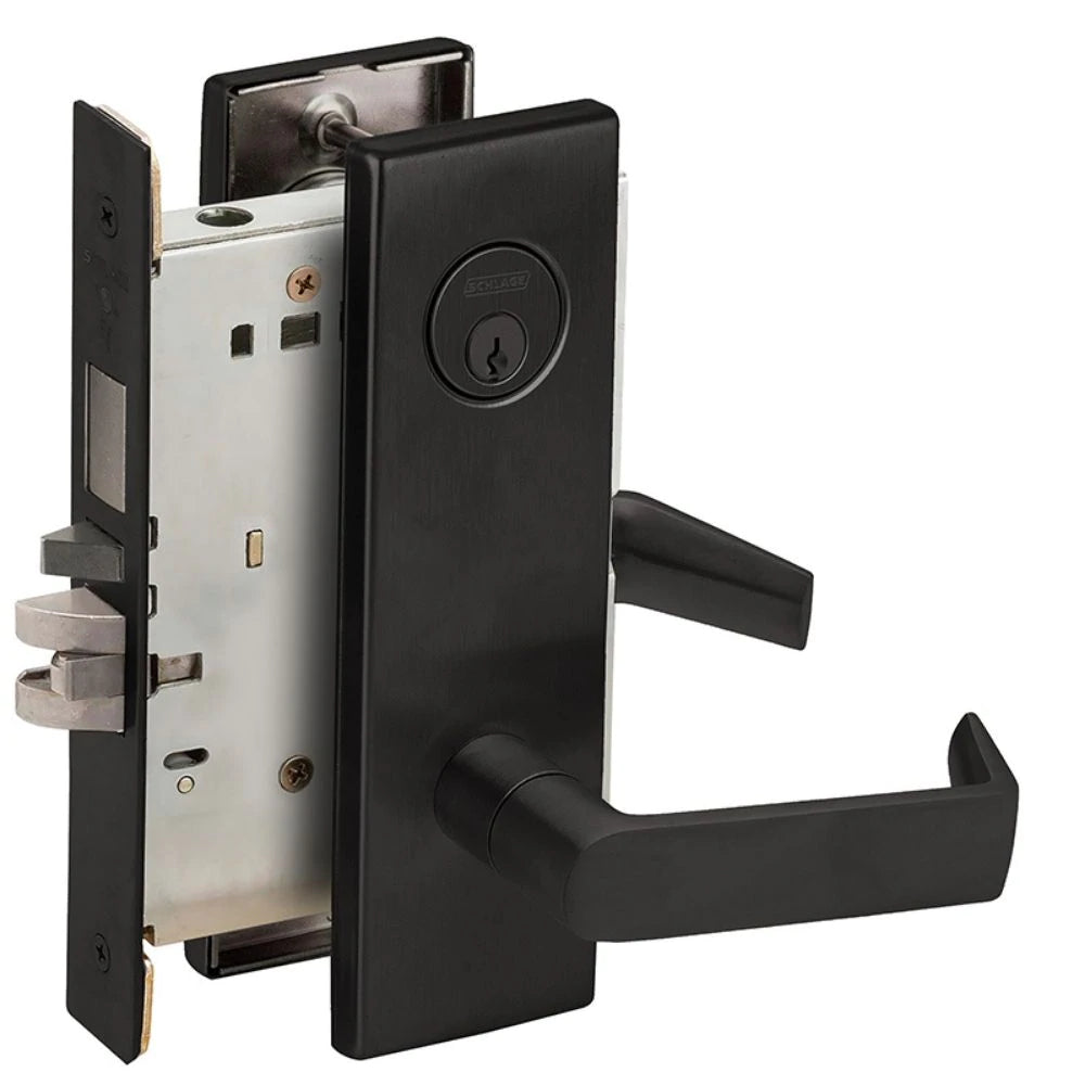 Schlage Entrance Mortise Lock Flat Black L9453P 06N 622