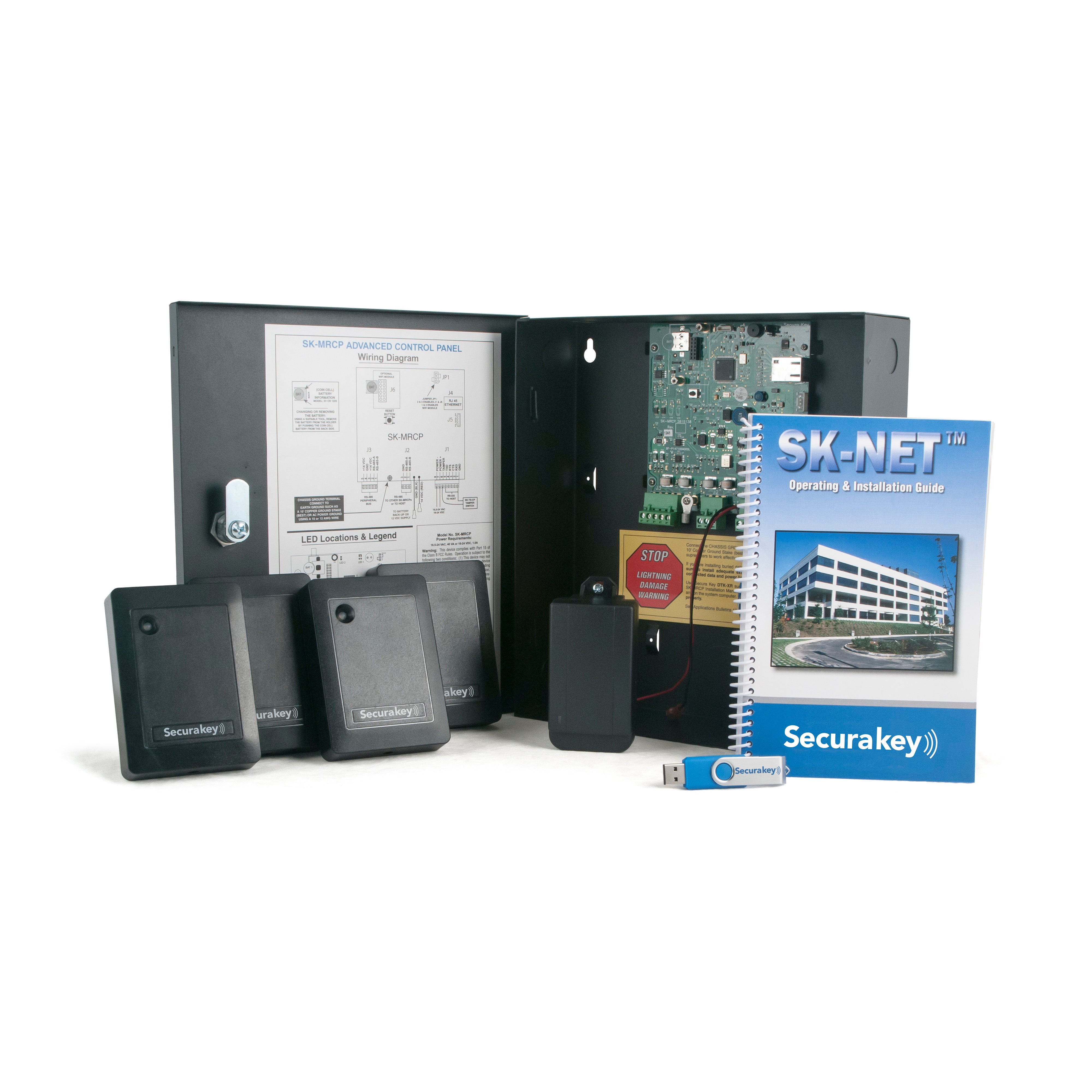 SecuraKey NOVA.16 4-door Kit SK-MRCP-4ETSR-S | All Security Equipment