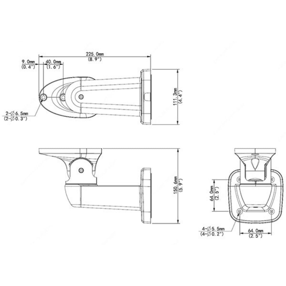 UNV OmniView Network Camera Wall Mount TR-WE45-D-IN