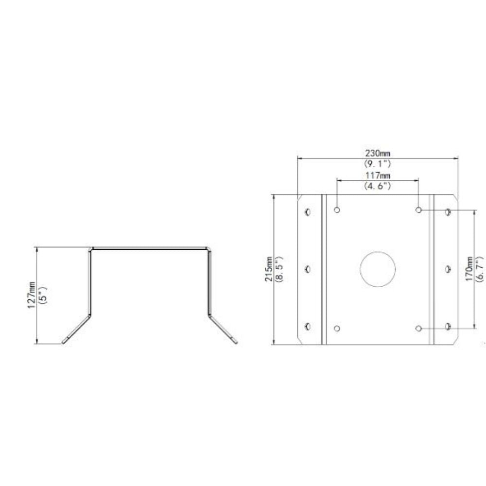 UNV PTZ Dome Corner Mount TR-UC08-B-IN | All Security Equipment