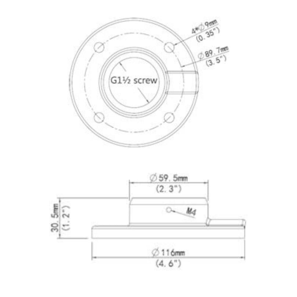 UNV PTZ Dome Indoor Pendant Mount TR-UF45-A-IN
