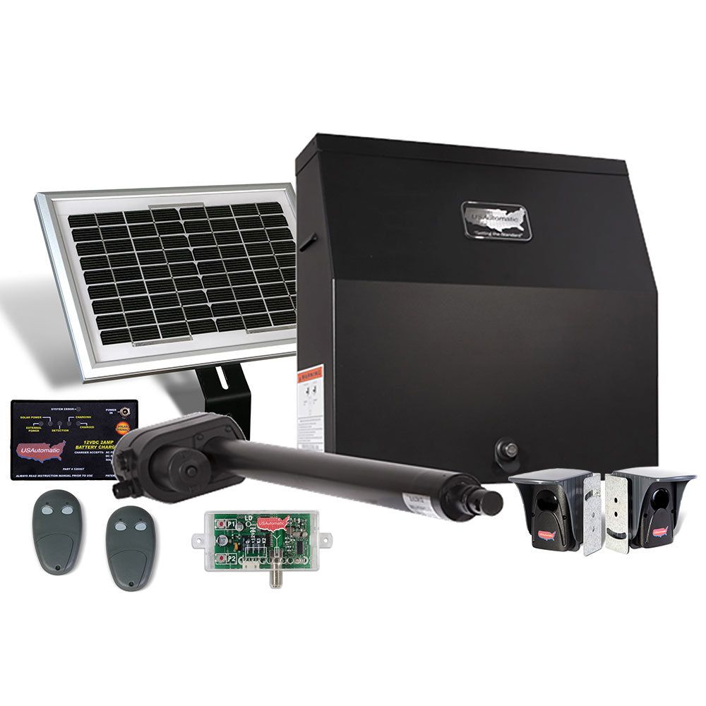 USAutomatic Patriot I Solar Charged Gate Opener Kit | USA-020035-UL