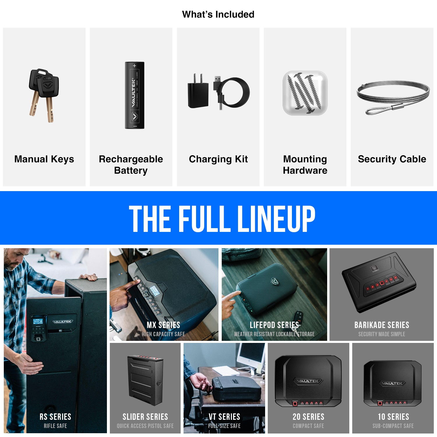 Vaultek Biometric Bluetooth 2.0 20 Series (Black) VS20i-BK