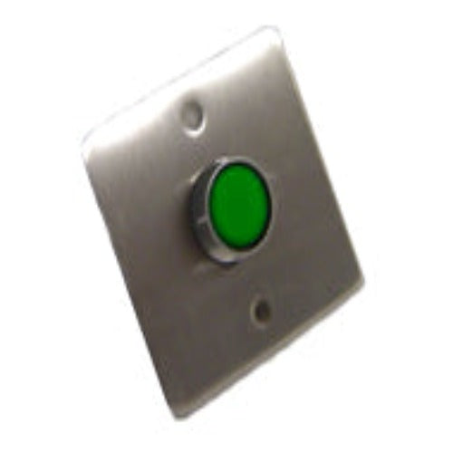 ASE Large Green Illuminated Push Button with Gang Box | FAS-H-PB23