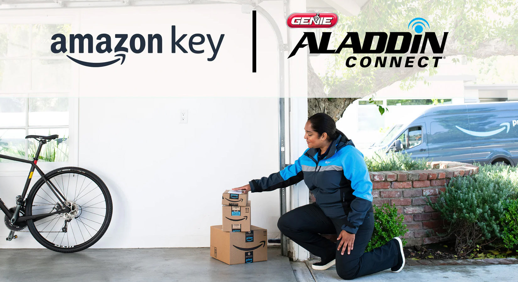 Geine Key Genie Aladdin Connect Now Works with Amazon Key
