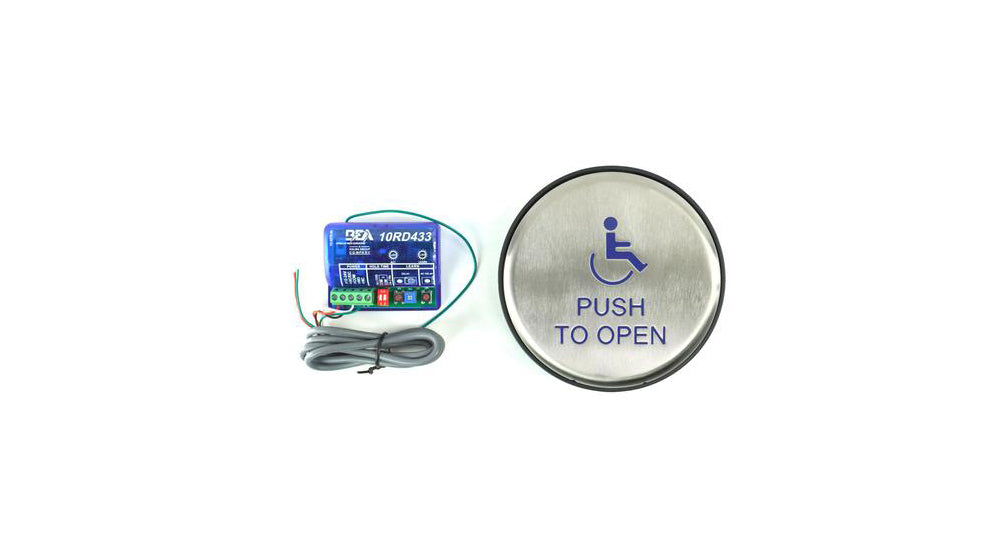 Handicapped Button Wireless Handicap Push Button & Receiver Kit | All Security Equipment