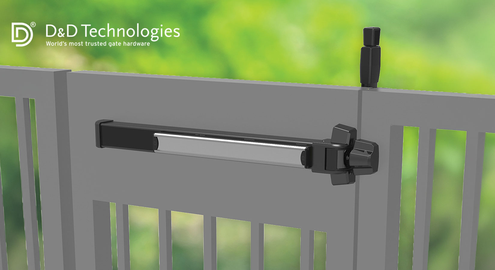 D&D Technologies MagnaLatch Panic Bar: The World’s First Magnetic Latching Panic Bar for Outdoor Gates | All Security Equipment