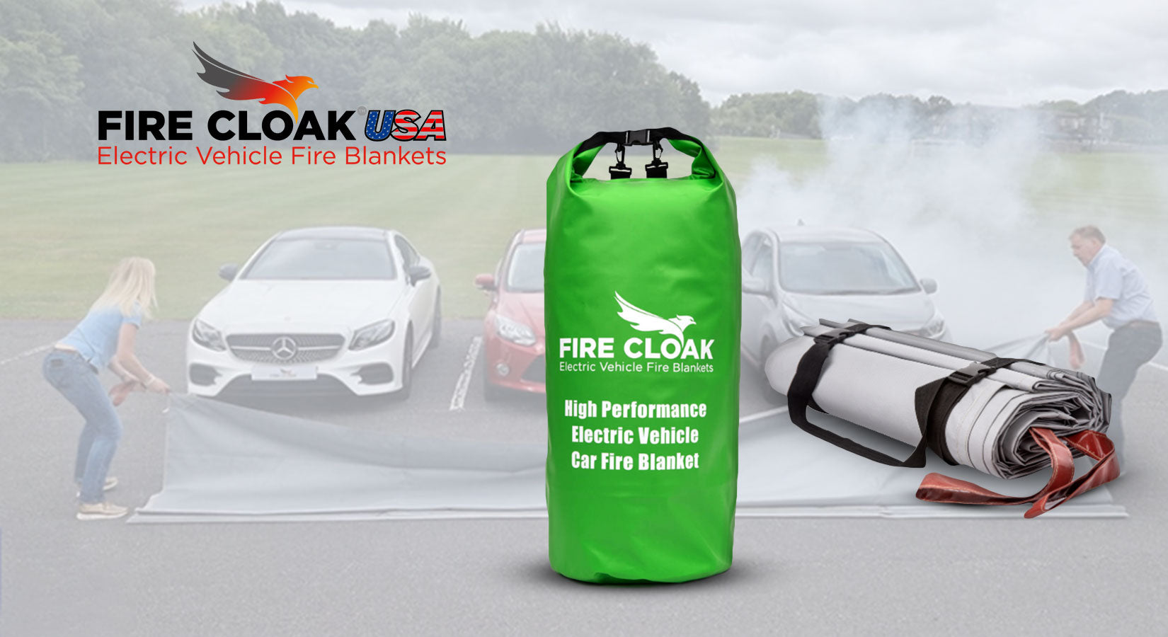 Secure Your Electric Vehicle with the EV Car Fire Blanket from Fire Cloak USA | All Security Equipment