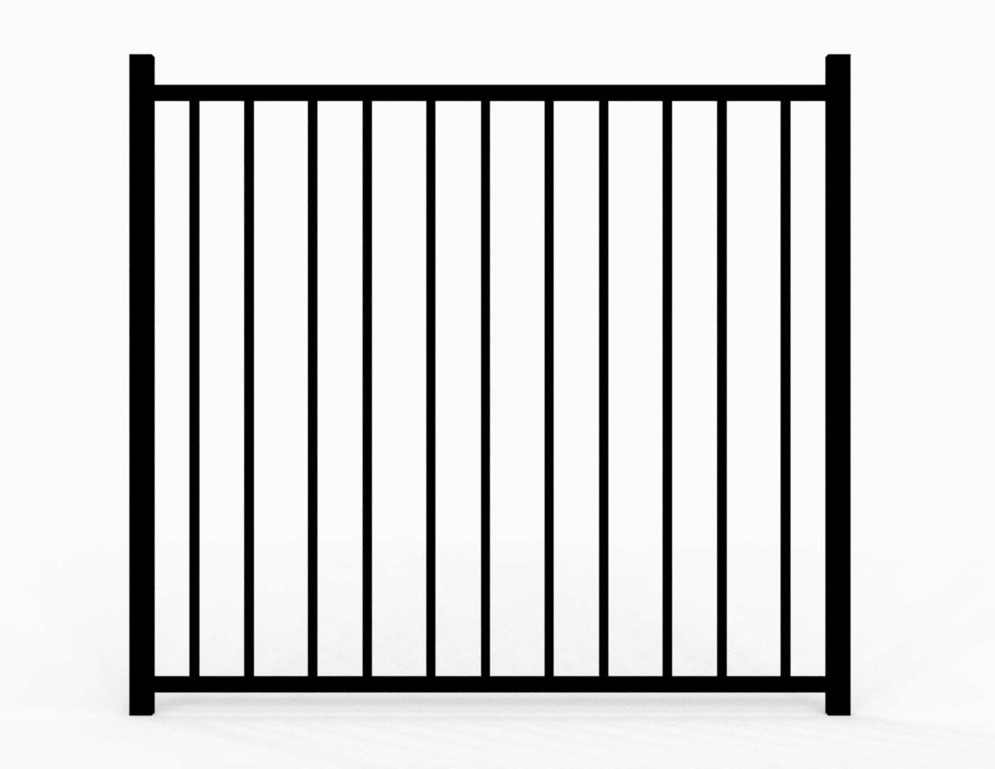 3.5' H x 3.5' W Walk Gate 3-Rail | All Security Equipment