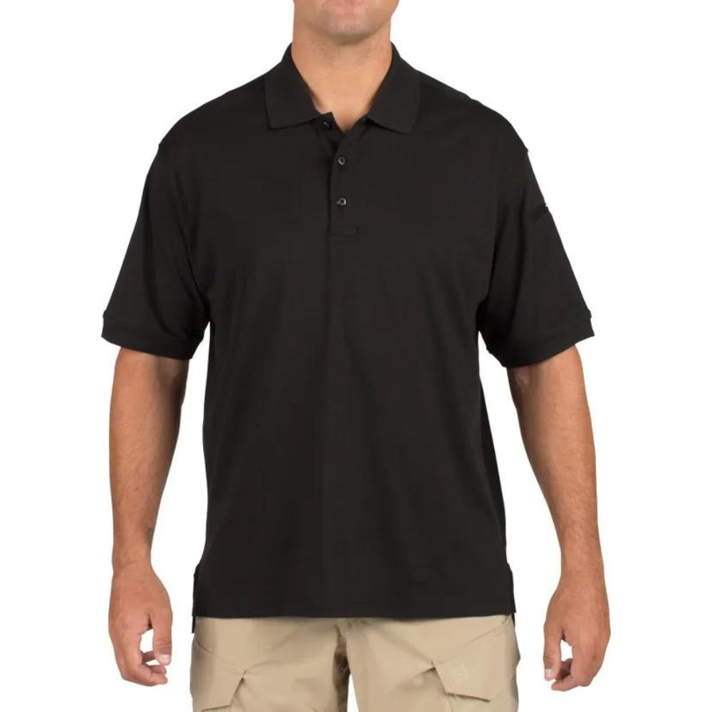 5.11 Tactical Short Sleeve Polo (Black) | All Security Equipment