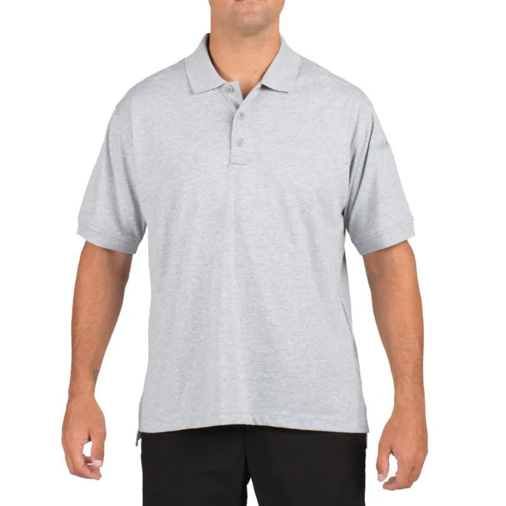 5.11 Tactical Short Sleeve Polo (Heather Gray) | All Security Equipment