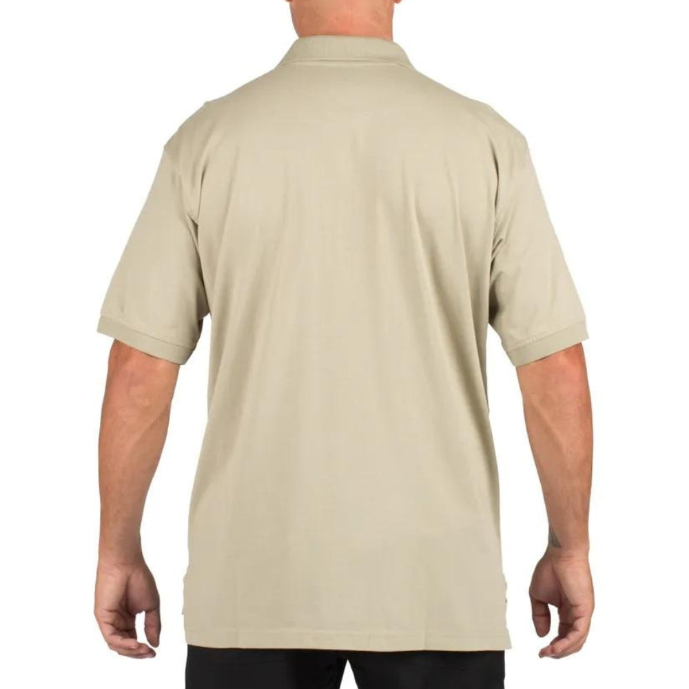 5.11 Tactical Short Sleeve Polo (Silver Tan) | All Security Equipment