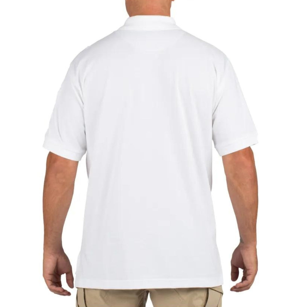 5.11 Tactical Short Sleeve Polo (White) | All Security Equipment