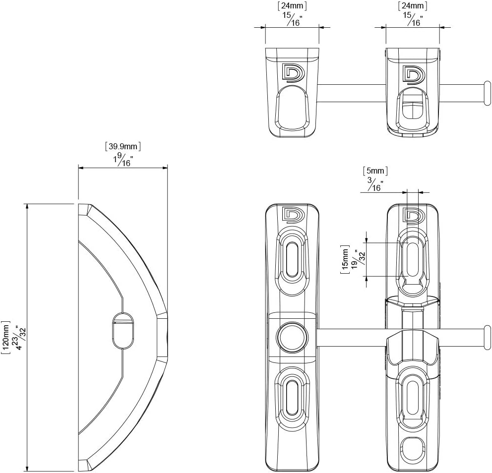 D&D Technologies T-Latch Toggle Style Gravity Gate Latch TL01