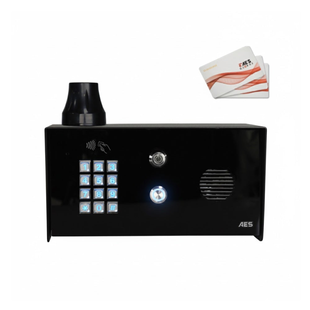 AES PRIME7-PBPK-US PRIME7 Imperial Pedestal With Keypad & Prox Reader 4G | All Security Equipment