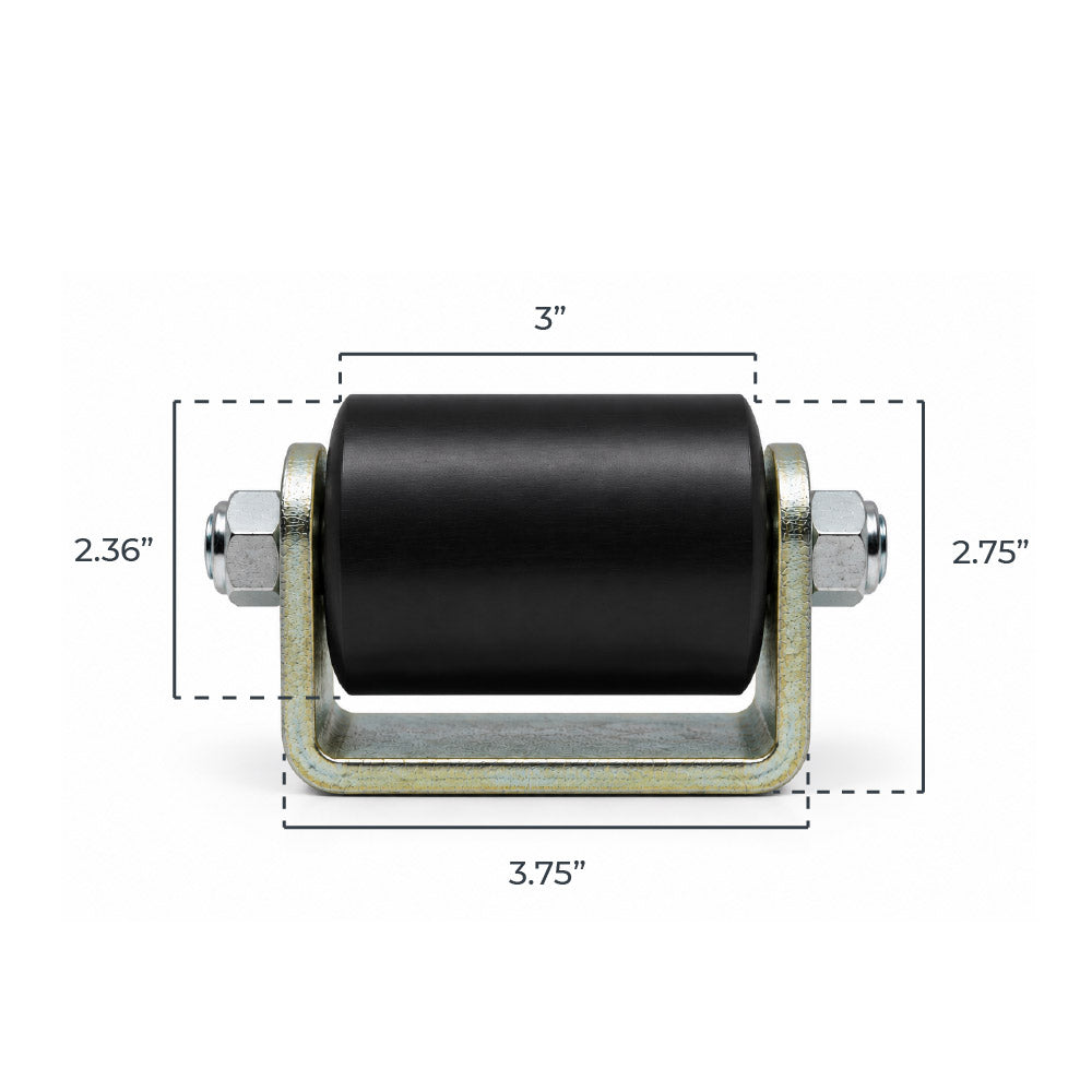 ASE 3-inch Sliding Gate Guide Roller (Pair) | All Security Equipment