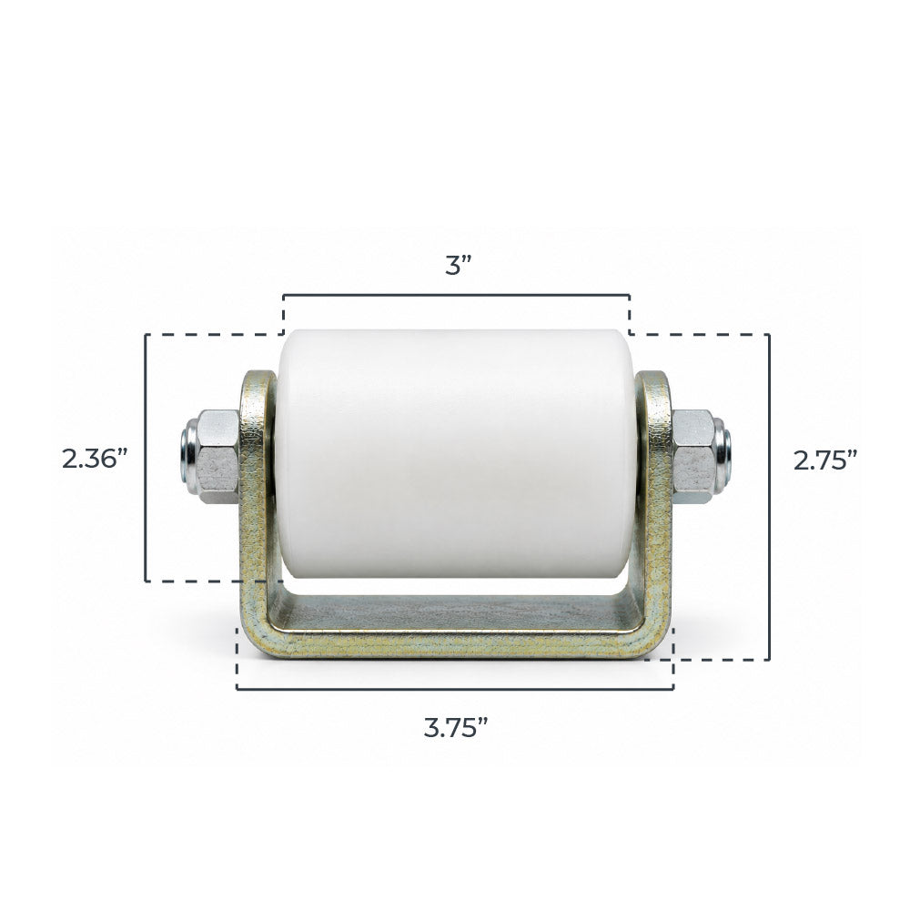 ASE 3-inch Sliding Gate Guide Roller (Pair) | All Security Equipment