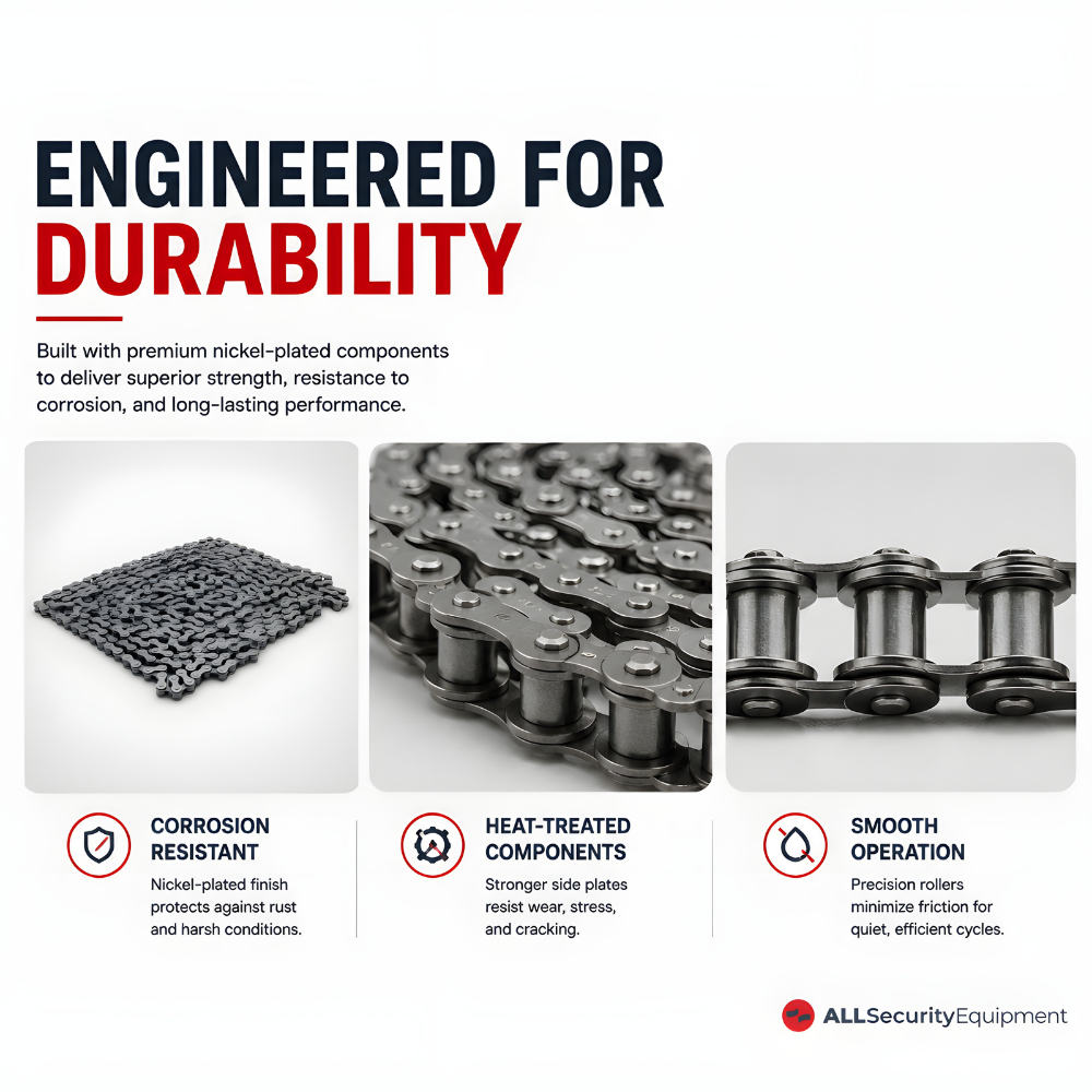 ASE 40NP High-Quality Carbon Steel Chain 10 ft. | All Security Equipment