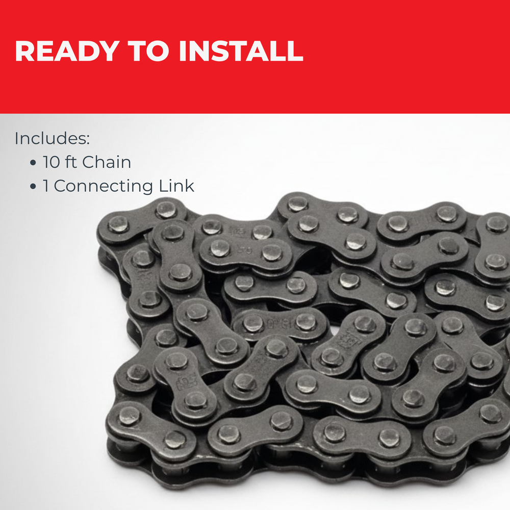 ASE #50 Single Strand Roller Chain 10 ft. | All Security Equipment