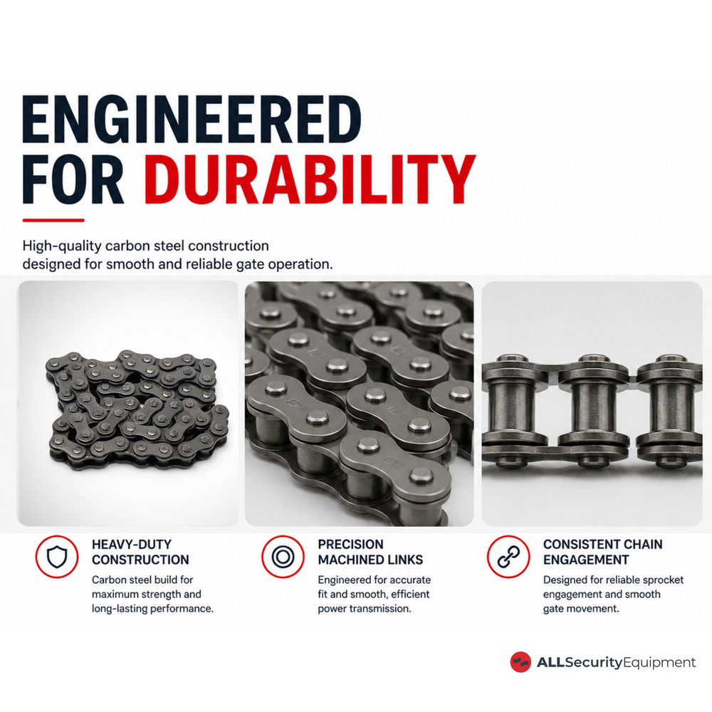 ASE #50 Single Strand Roller Chain 10 ft. | All Security Equipment