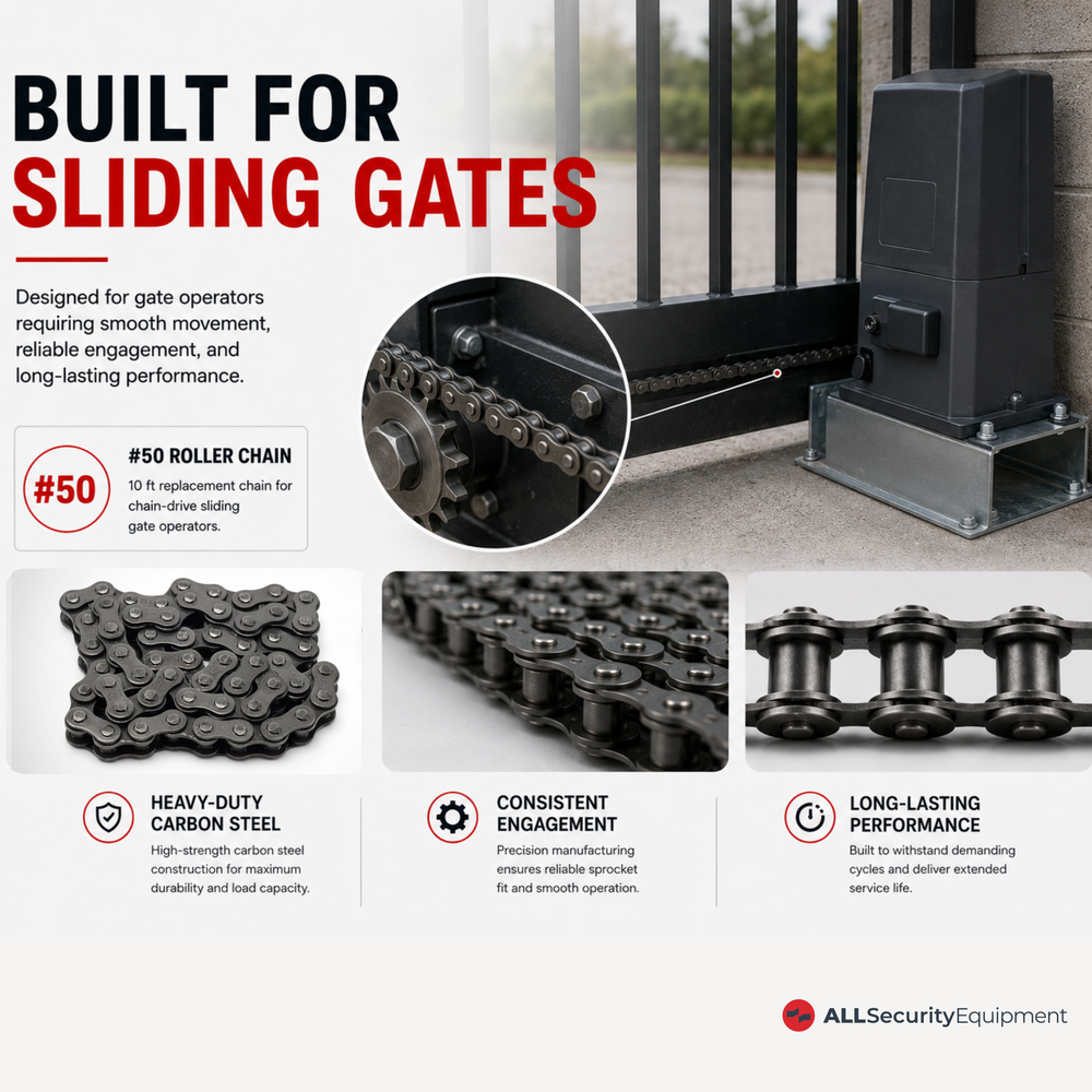 ASE #50 Single Strand Roller Chain 10 ft. | All Security Equipment