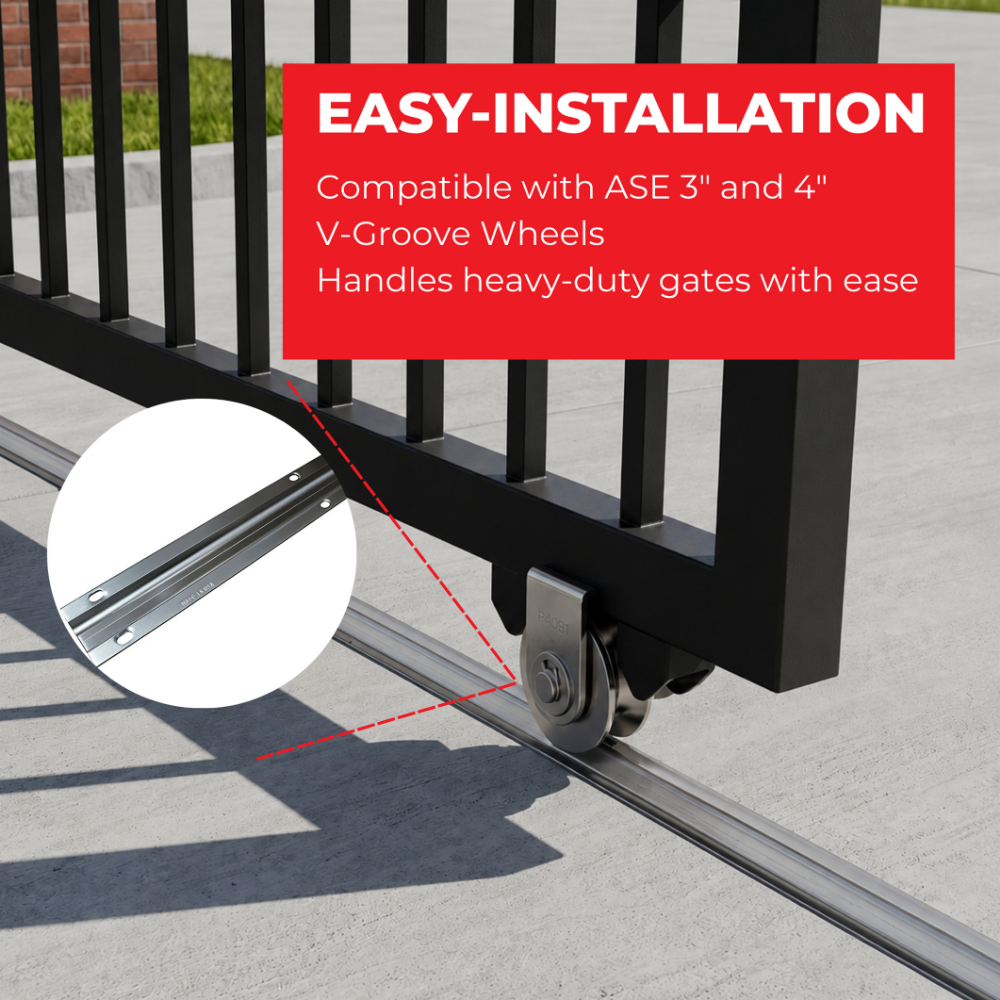 ASE 6ft V Track FAS-VTRACK | All Security Equipment 1/3