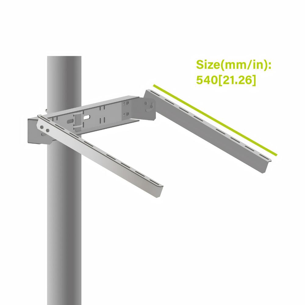ASE Double Arm Pole/Wall Side Mount (40W-100W Panels) | ASE