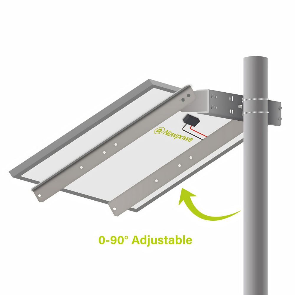 ASE Double Arm Single Pole/Wall Side Mount (80W-120W Panels) | ASE
