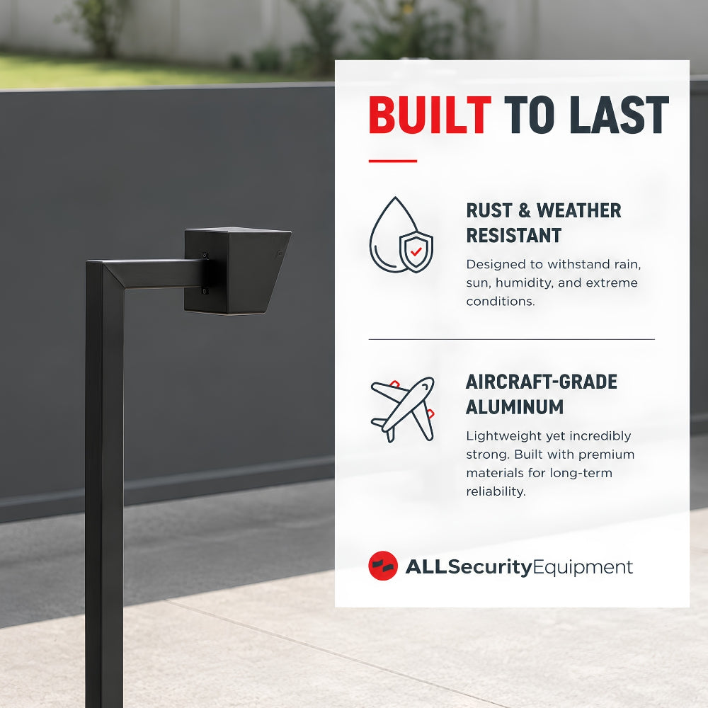 ASE Heavy Duty Aluminum 42" Black Pedestal | PEDESTALFAS42