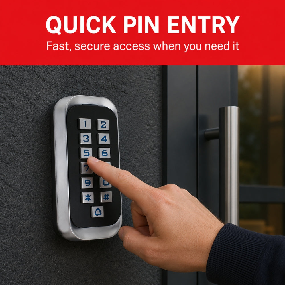 ASE Modern Illuminated Narrow Outdoor Keypad | FASKP40