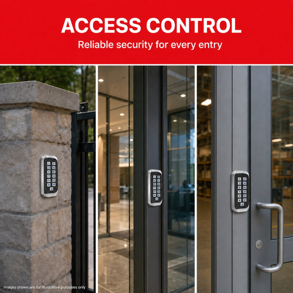ASE Modern Illuminated Narrow Outdoor Keypad | FASKP40