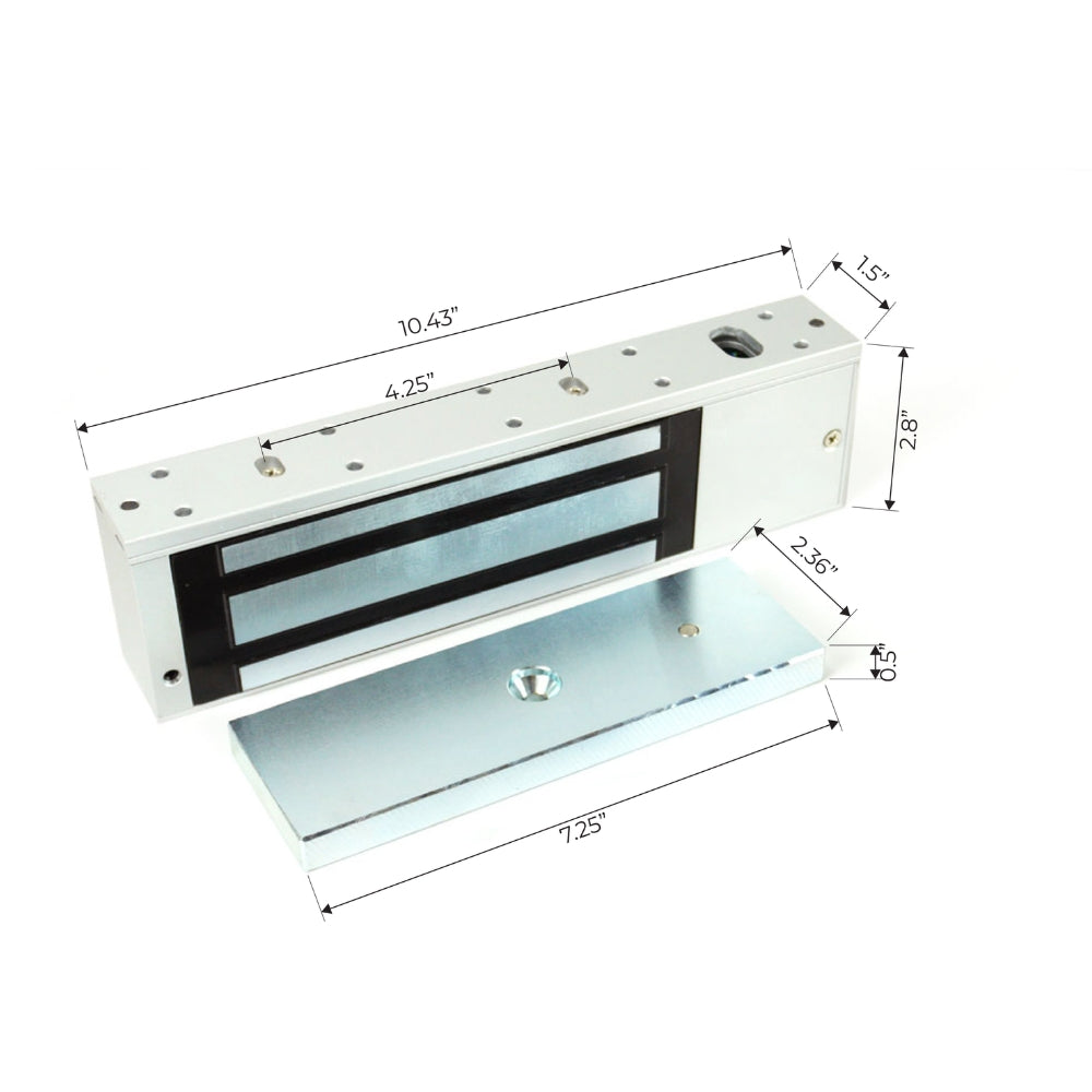 ASE Surface Mount UL Listed Magnetic Lock FAS-HUL1200LSDM | All Security Equipment