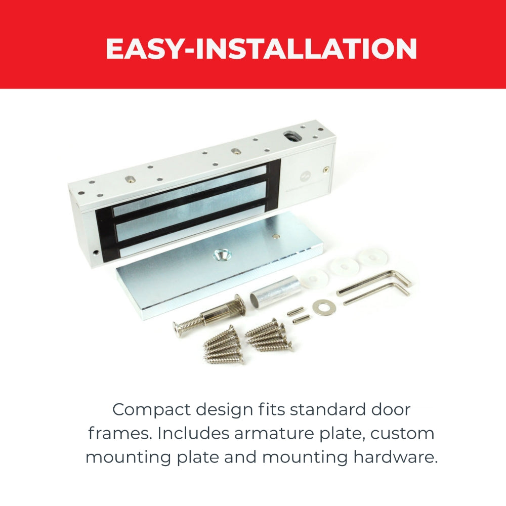 ASE Surface Mount UL Listed Magnetic Lock FAS-HUL1200LSDM | All Security Equipment