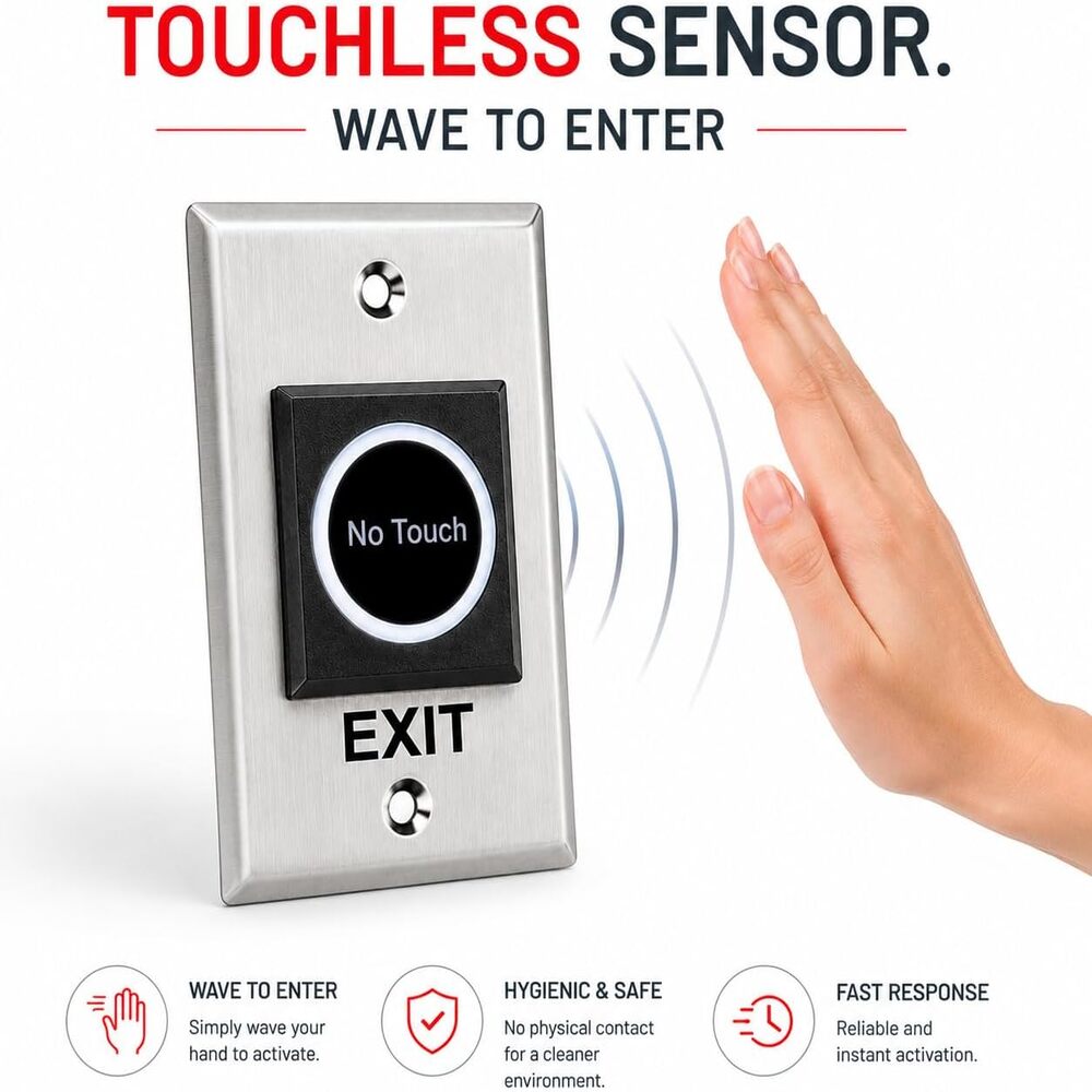 ASE Touchless Exit Button TLEB | All Security Equipment
