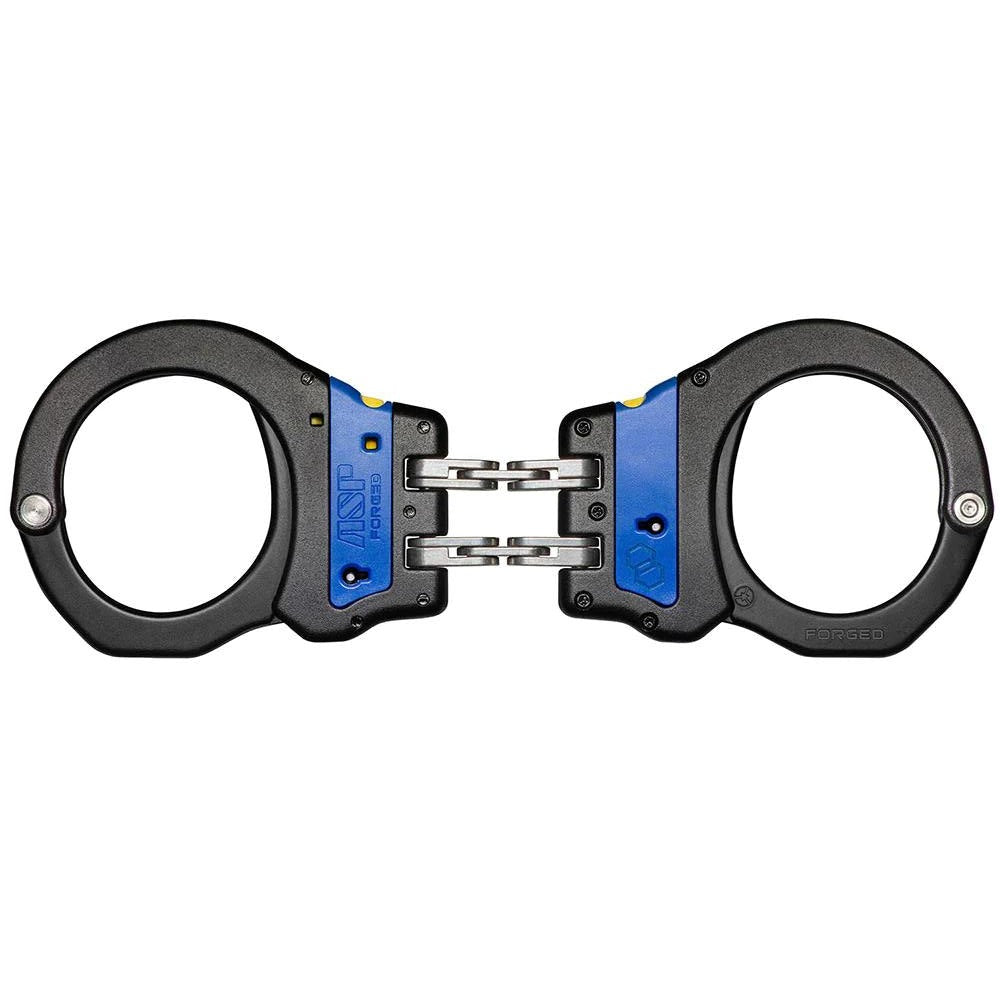 ASP Ultra Plus Cuffs, Blue Line Edition, Hinge (Aluminum Bow) | 56076