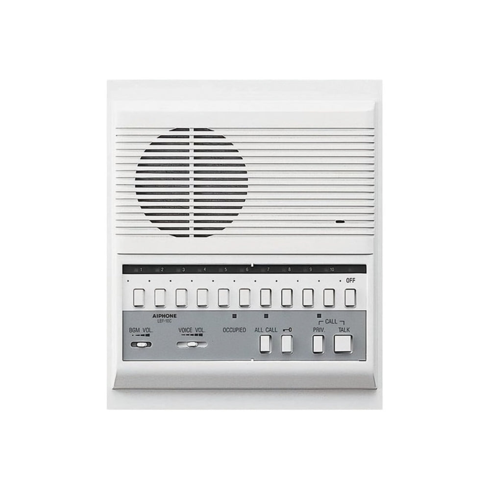 Aiphone LEF-10C 10-Call Semi-Flush Mount Master Station | ASE