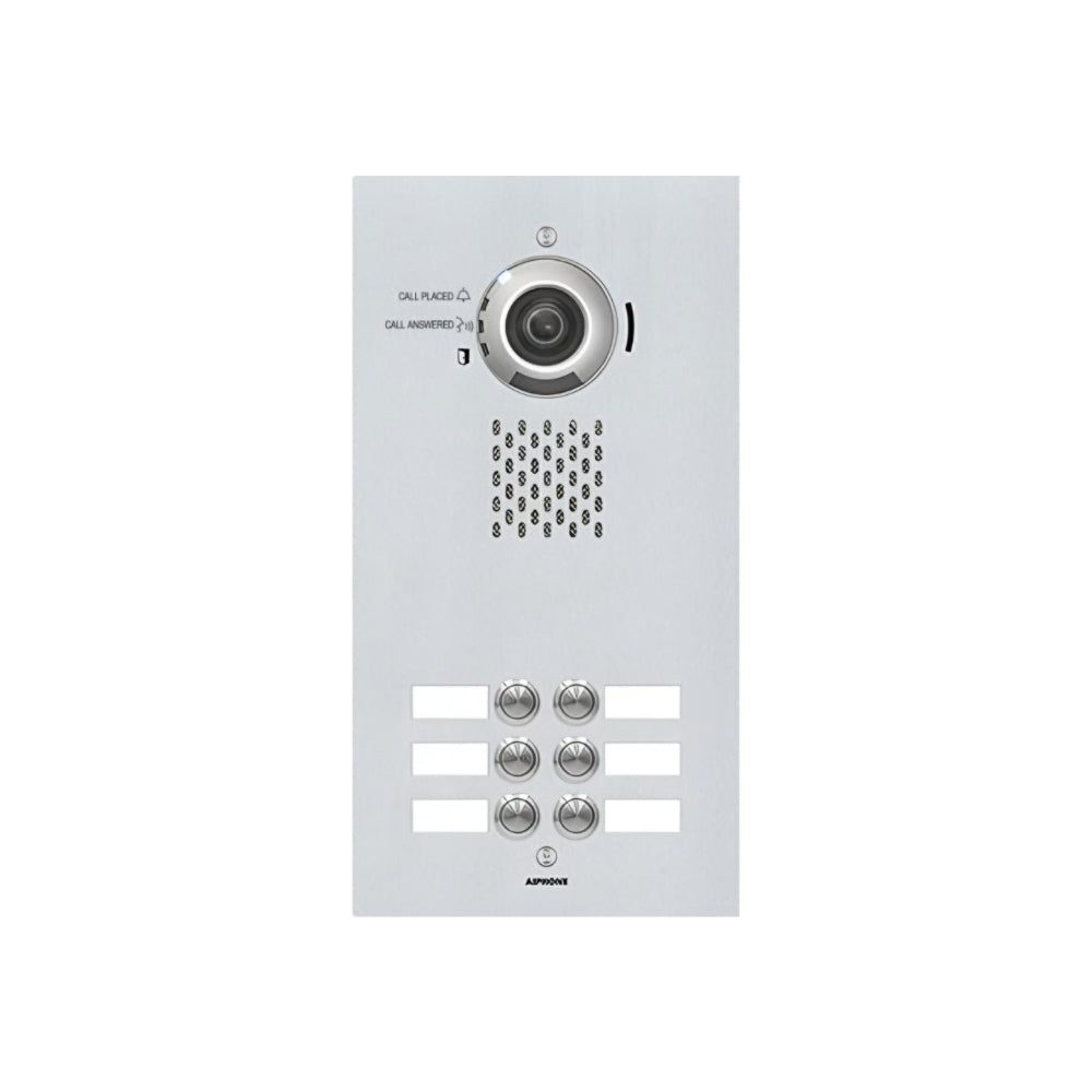 Aiphone Flush Mount IP Video Door Station with 6 Call Buttons | All Security Equipment