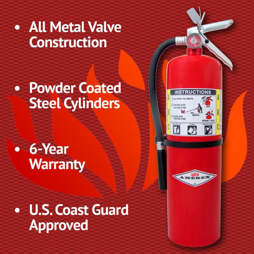 Amerex 10lb ABC Fire Extinguisher - Model B456 14967 - 2