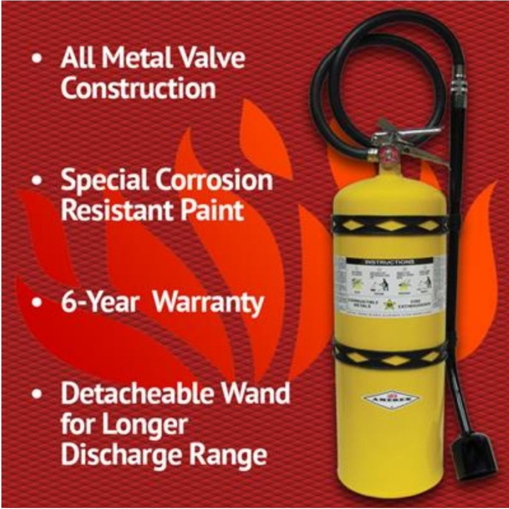 Amerex 30lb Class D Sodium Chloride Fire Extinguisher - Model B570 16882 - 2